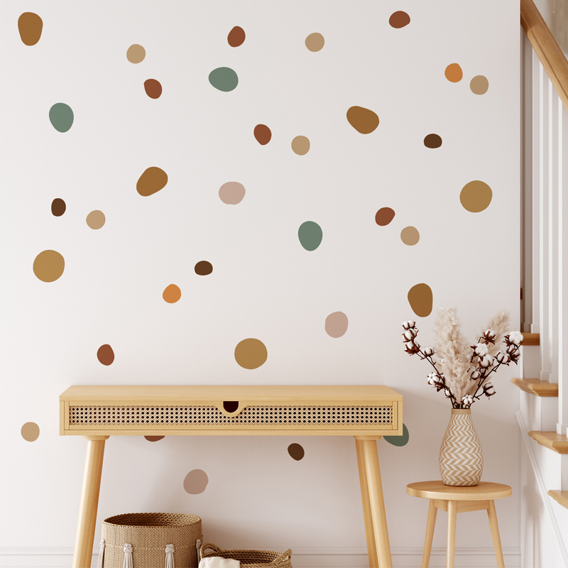 Baby Girl Nursery Quotes - Boho เนอสเซอรี่ Polka Dot Creative สติ๊กเกอร์ติดผนังสําหรับห้องเด็กเด็กทารกห้องตกแต่งบ้าน