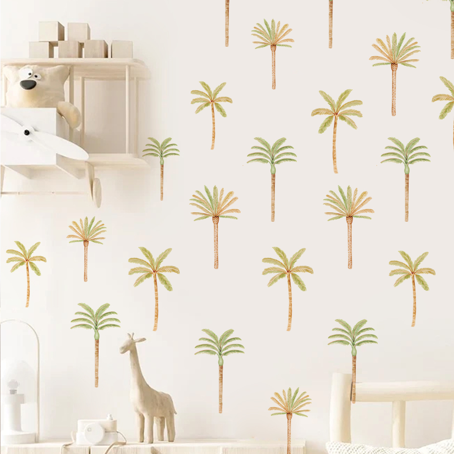 Boho สติกเกอร์ติดผนังต้นมะพร้า - Baby Girl Nursery Quotes บทวิจารณ์และราคา