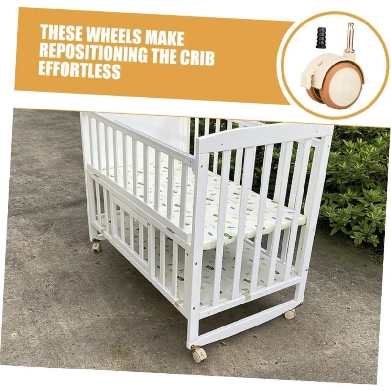 ล้อหมุนแบบหนีบตู้ 2/4/6/8 ชิ้น - Baby Nursery Trolley บทวิจารณ์และราคา