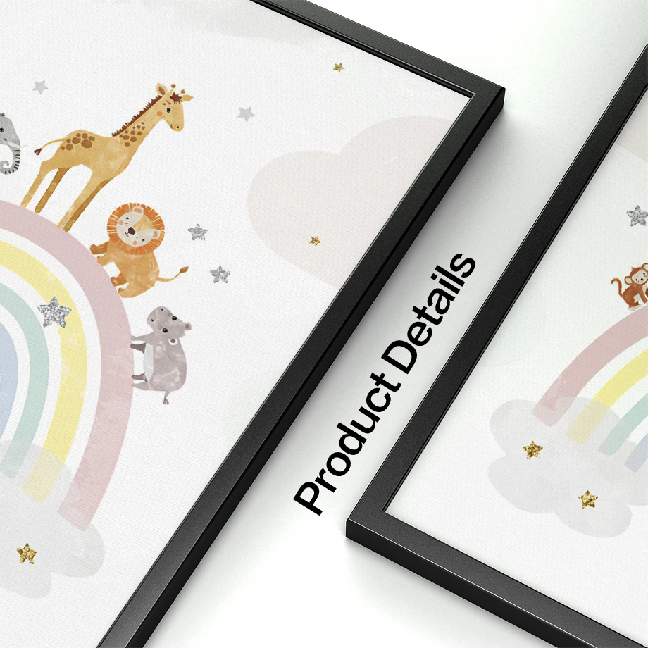 ยีราฟ ช้าง บอลลูนลมร้อน ดวงอาท - Baby Nursery Decor Girl บทวิจารณ์และราคา