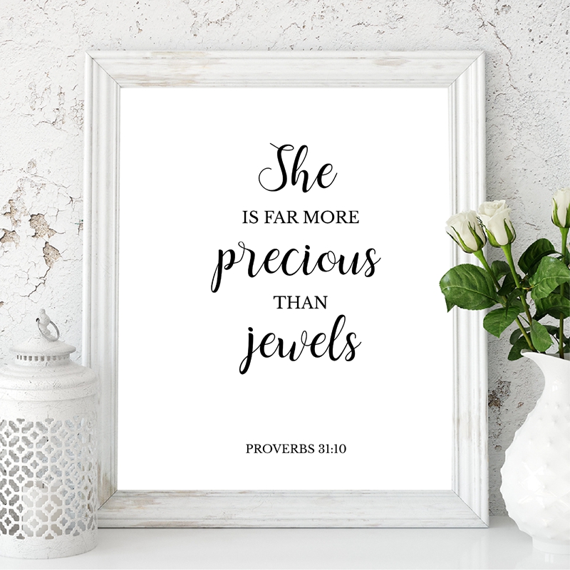 ข้อพระคัมภีร์อ้างคริสเตียนWall - Baby Girl Nursery Quotes บทวิจารณ์และราคา