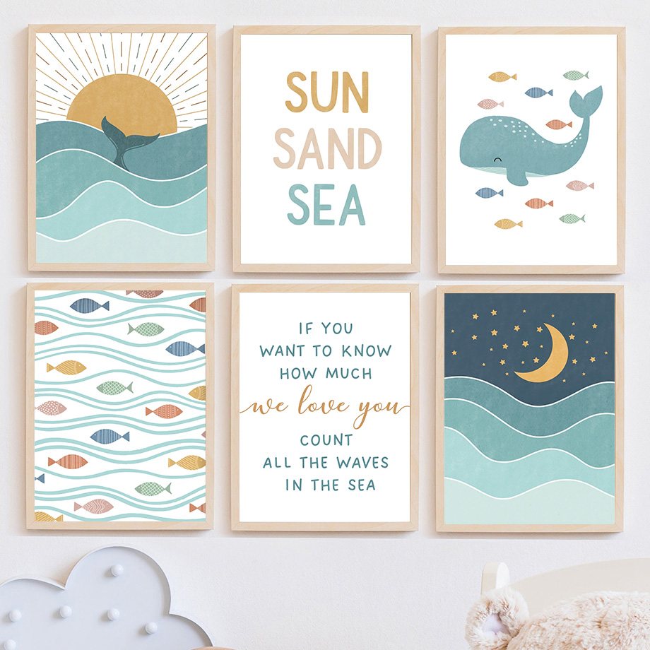 1 ชิ้น ภาพพิมพ์บนผ้าใบ ไร้กรอบ - Baby Girl Nursery Quotes บทวิจารณ์และราคา
